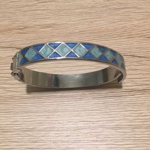 Blue Cuff Bangle
